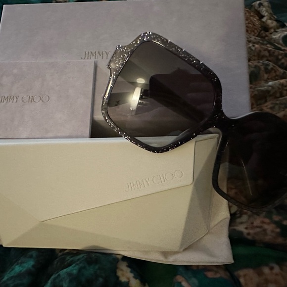 Jimmy Choo Accessories - Jimmy Choo JC5005 Glitter sunnies!